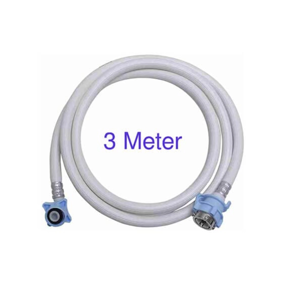 Washing Machine Water Inlet Inflow Flexible PVC Hose Pipe 3 Meter Front ...