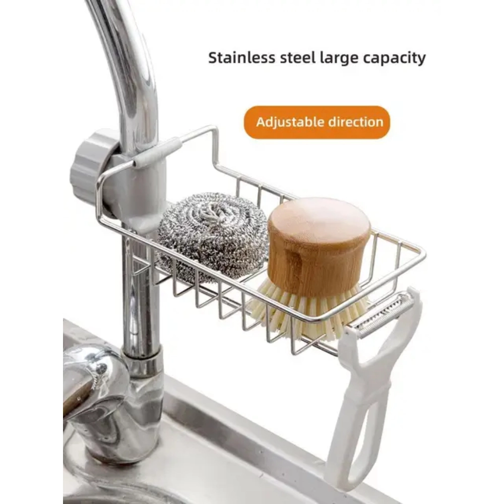 Punch-Free Sink Storage Rack