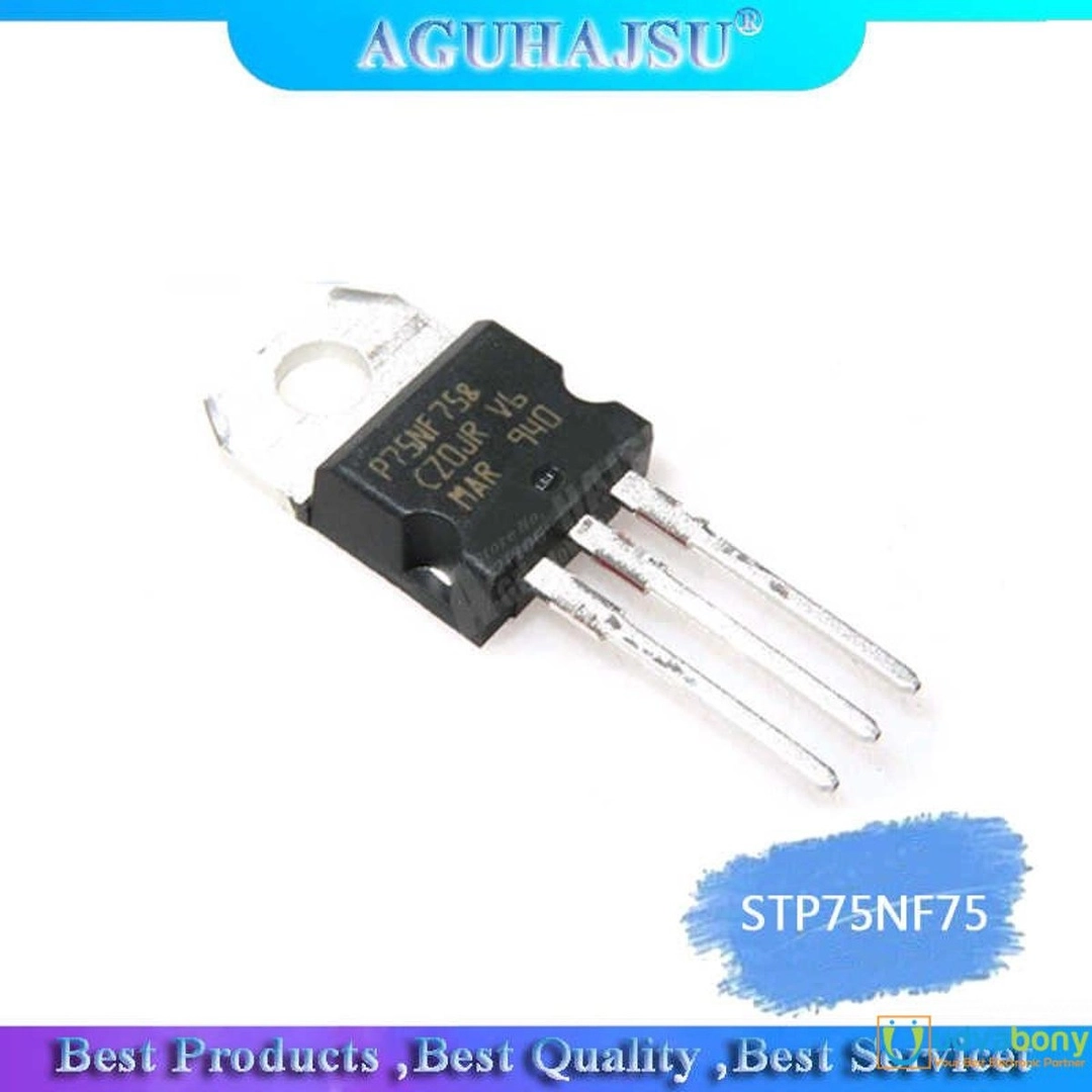 STP75NF75 P75NF75 75NF75 75N75 MOSFET 80A 75V N-Channel TO-220 3 Pin ...