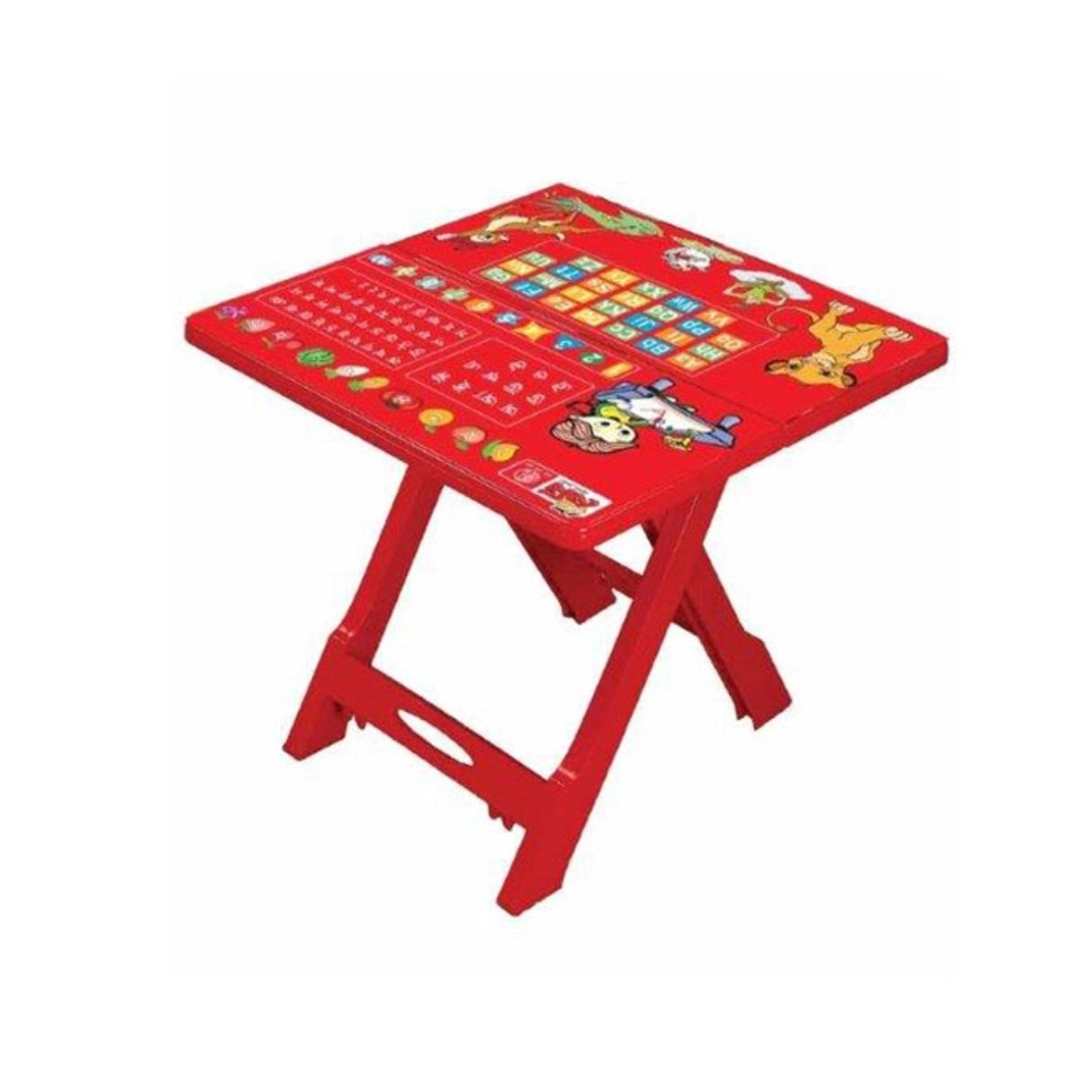 RFL Baby Folding Table Printed ABC Red Space Savers 918020