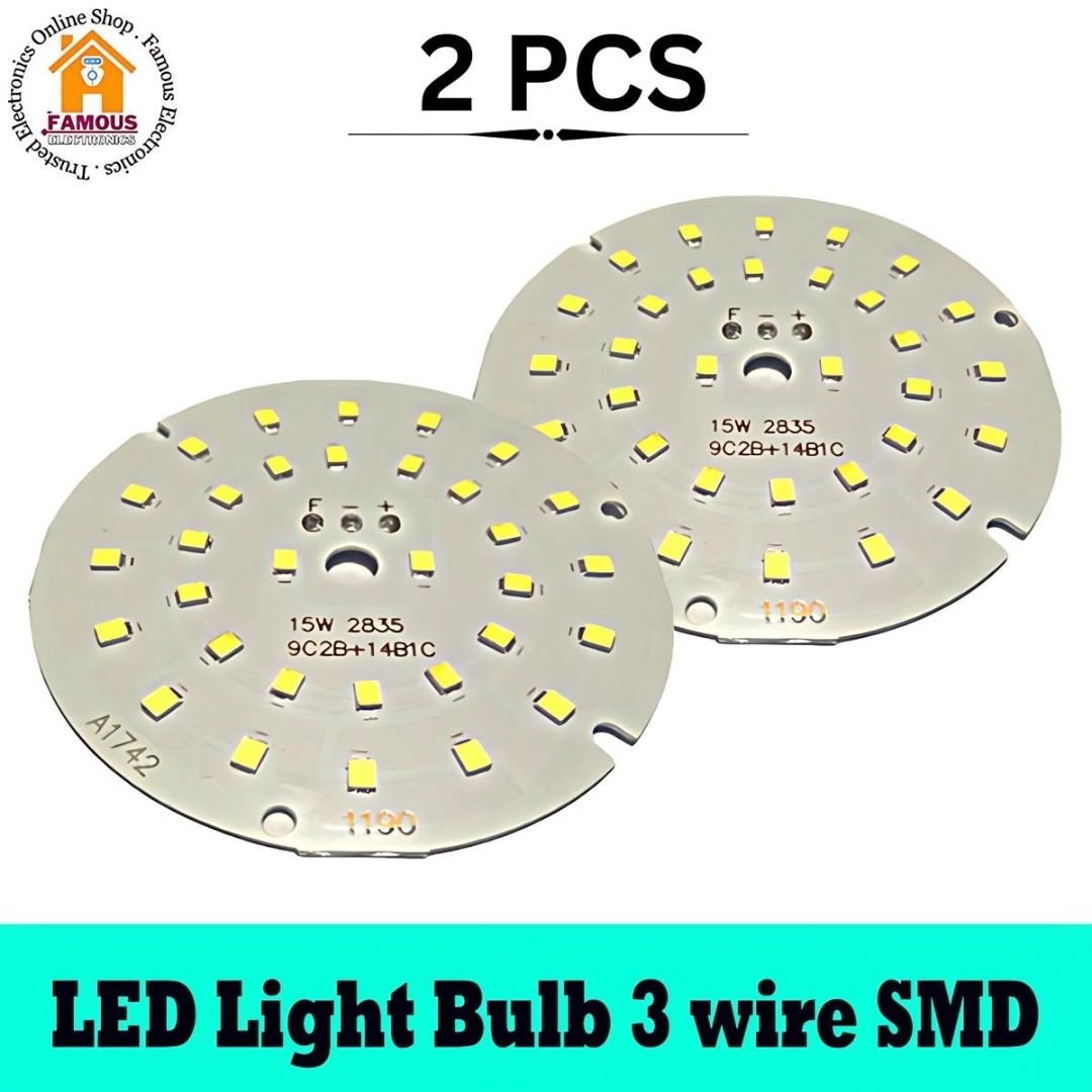 Smd Module Round 2PCS 3 Wire SMD 3.7V To 5Volt 7Watt Round Type SMD LED Plate 74mm Big ...