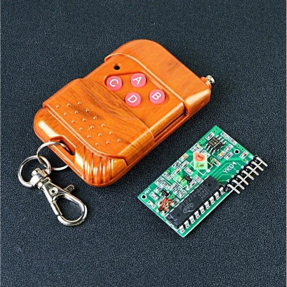 4Ch 4 Channel Rf Remote Controllers 4 Keys Tran-Smitter Rec-Eiver ...