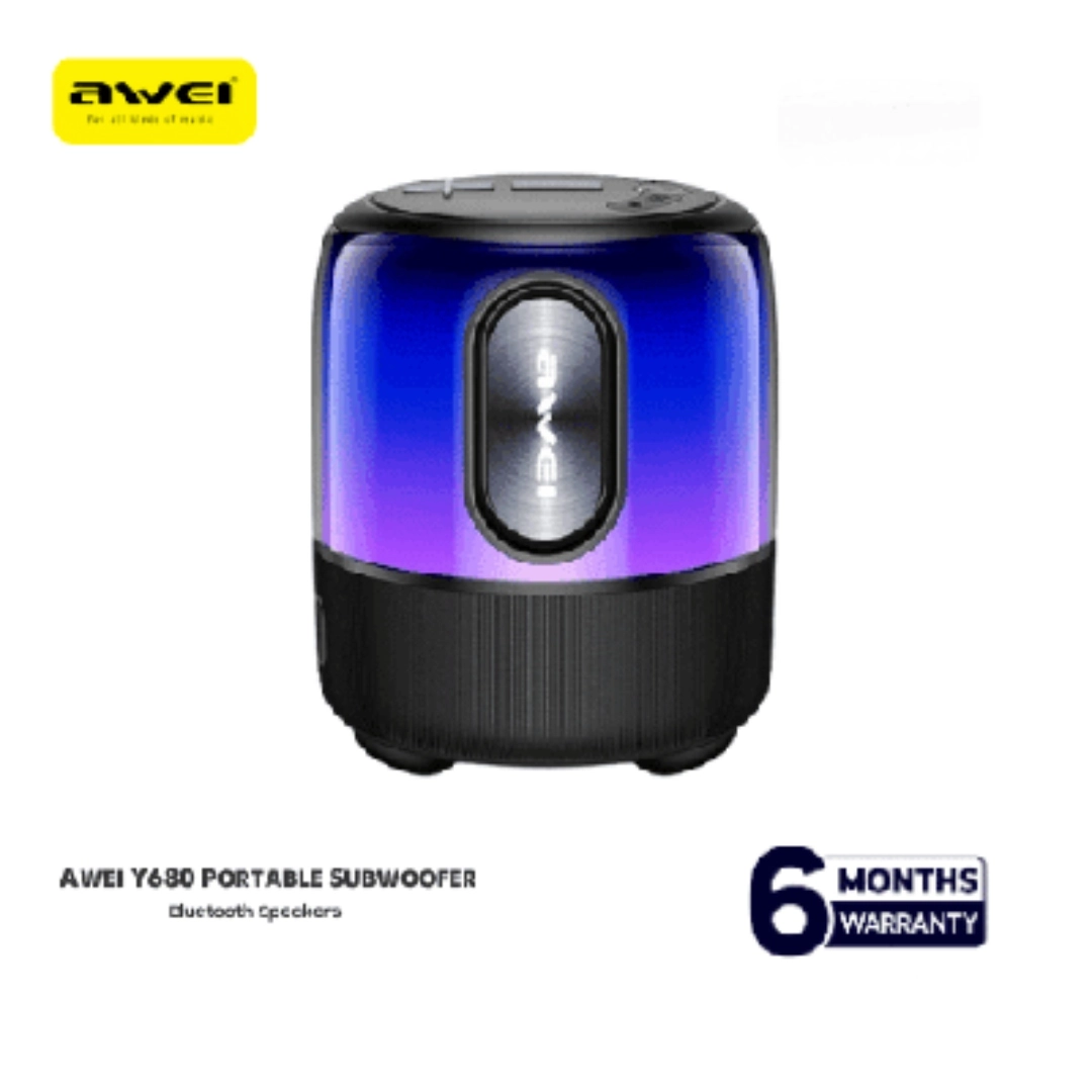 Awei Y680 TWS – Waterproof Portable Wireless Subwoofer | Powerful Sound