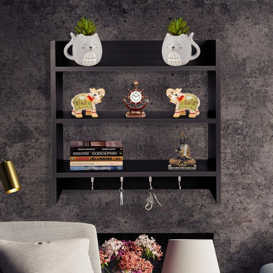Kitchen Showpiece Rack Wall Mount Display Unit | Showpiece Shelf Racks Stand | Storage Rack