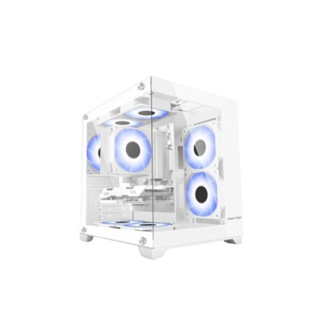 Power Train G777 White Mid Tower Atx Gaming Casing