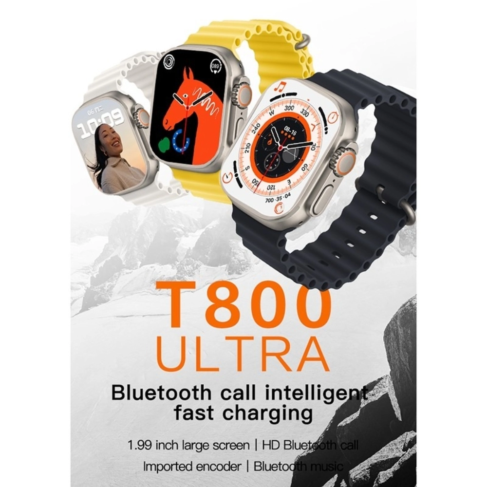 Smartwatch T800 ultra- 1.99 Full Touch HD Screen, IP67 Waterproof ...