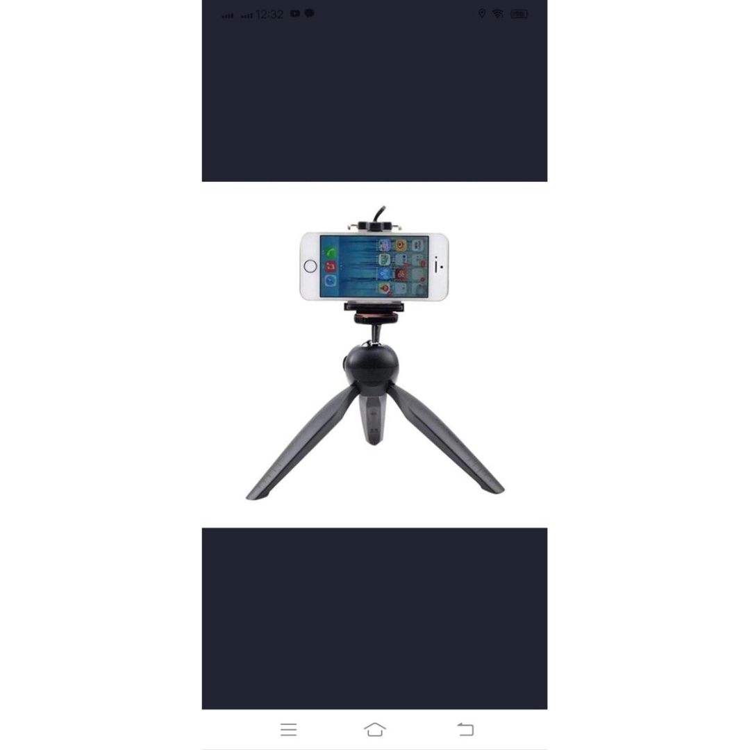 Dev Phone Stand 228 Mini Tripod with Phone Holder Clip - Black - Phone Stand