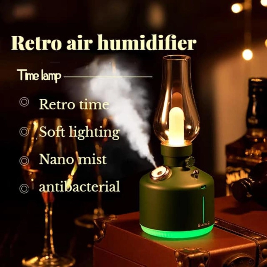 Retro Vintage Air Humidifier Night Light Lamp Nano Mist Maker ...