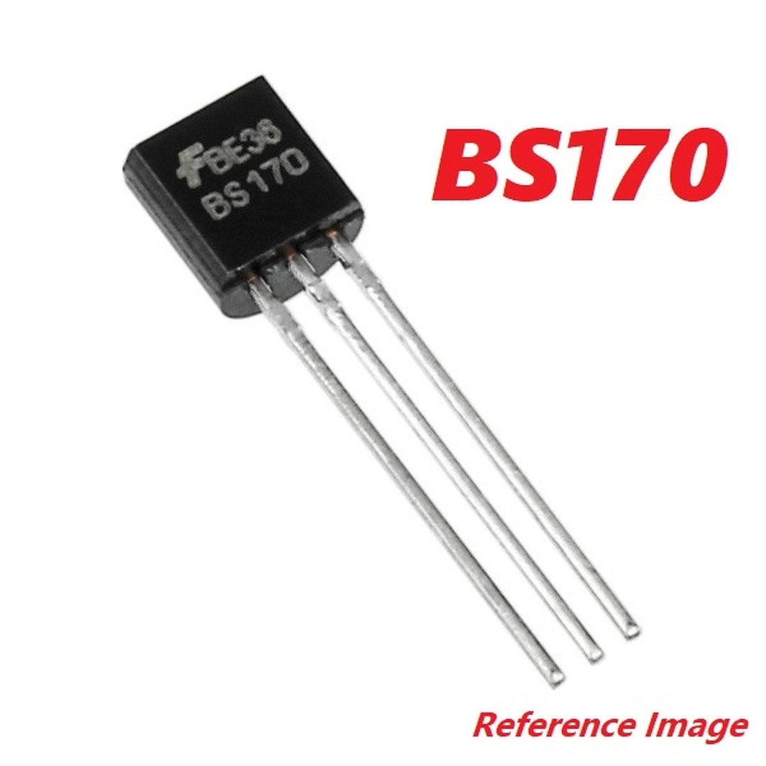 BS170 Transistor BS170 60V 0.5A N-Channel Transistor TO-92 Package 3 ...