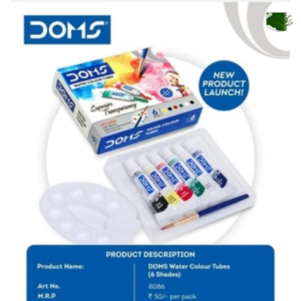Doms Water Color Tube - 5Ml - 6 Shade