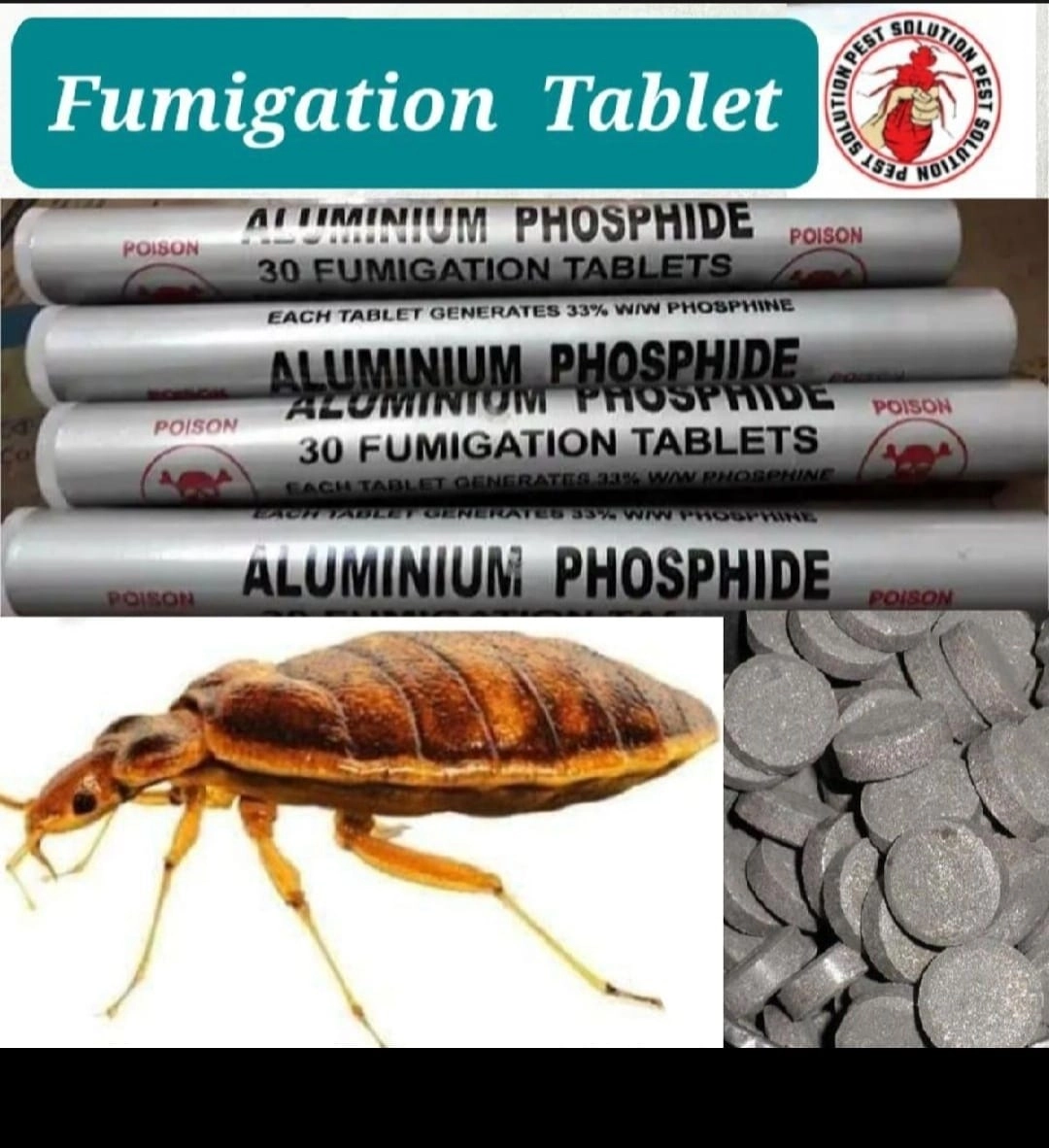 Charpuka Insect Indian Aluminum Phosphide Tablet, Charpoka Insecticide / Bug Killer ...