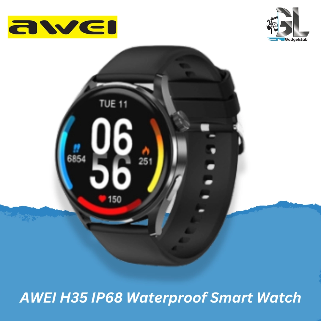 Shell Recharge Chip AWEI H35 IP68 Waterproof Smart Watch