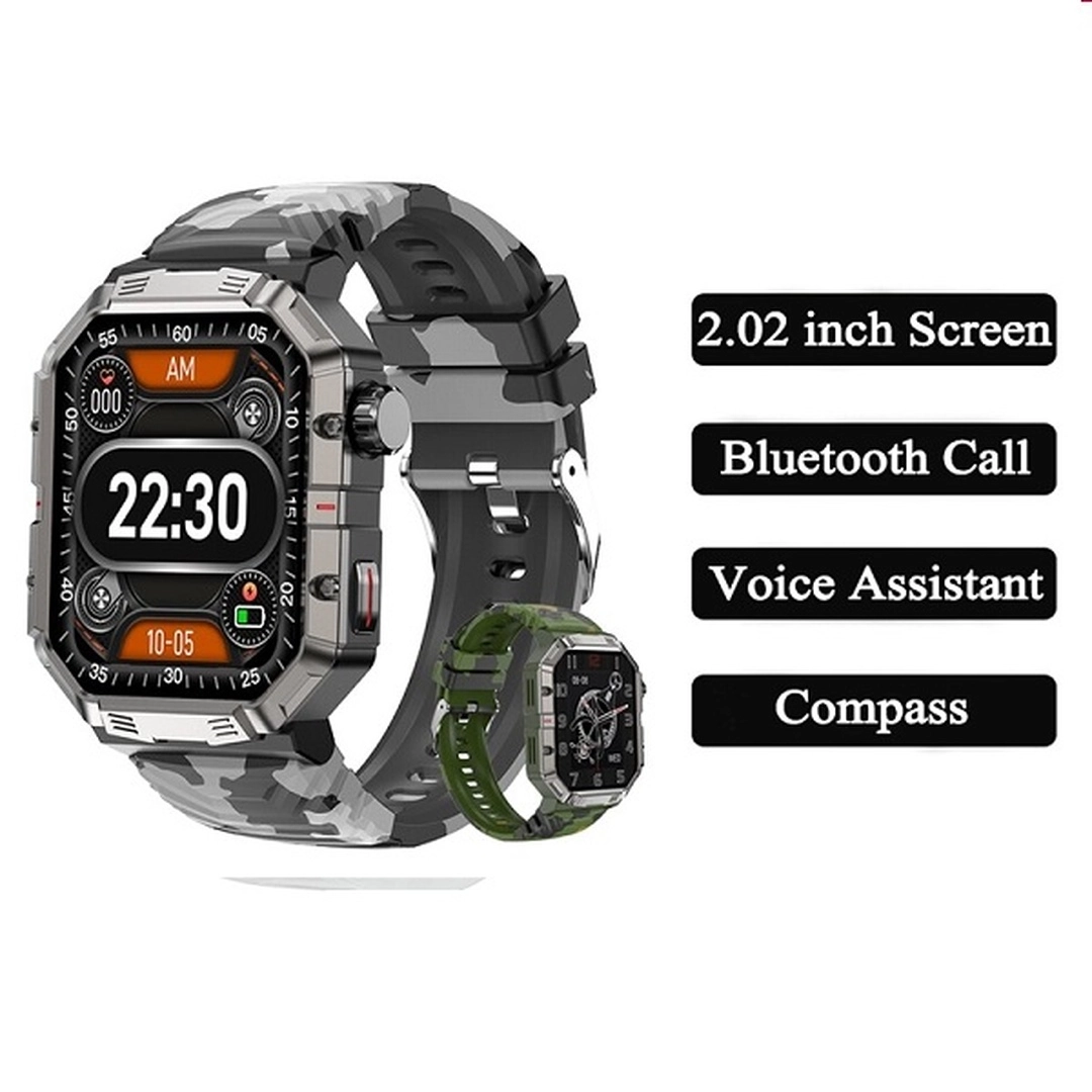Gw55 Sport Smart Watch 2.02 inch Bt Call IP68 Ai Voice Smartwatch