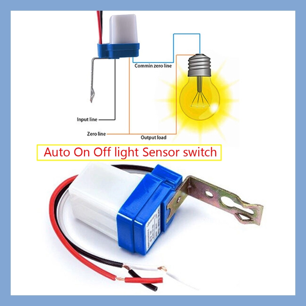 Day Night Auto On Off light Sensor switch 10A