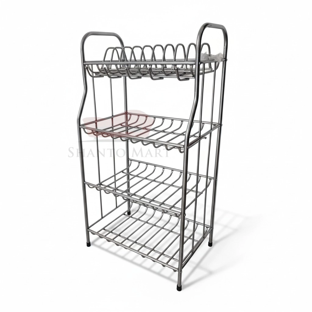 4 Step Stainless Steel Rack