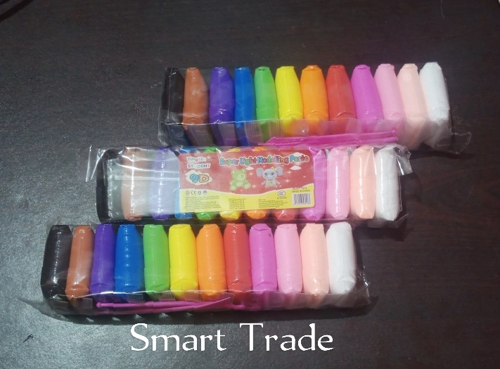 12 Colors Soft Super Light Clay Modeling Air Dry Clay for DIY Handmade ...