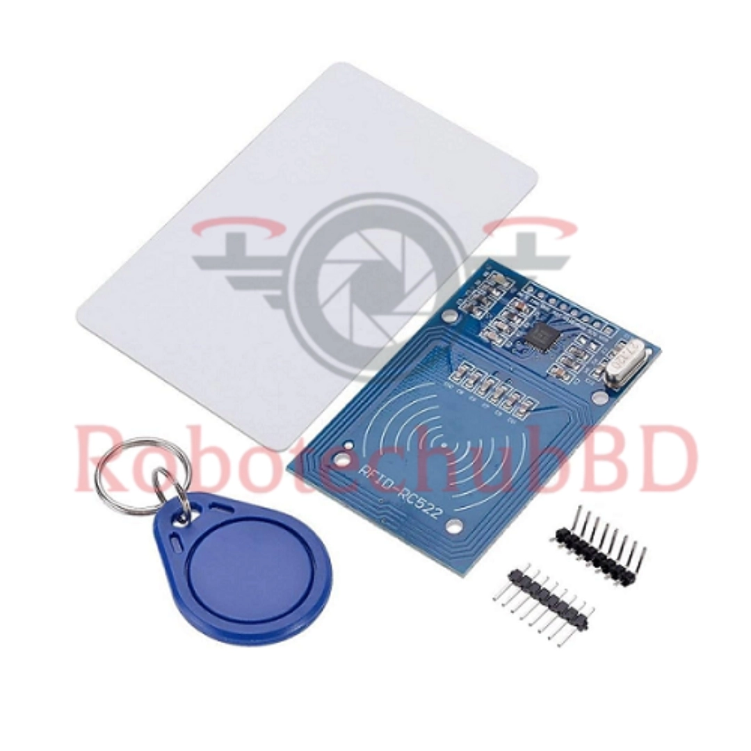RFID RC522 Module with Card and Key Tag | 13.56MHz MFRC522 RFID Reader ...