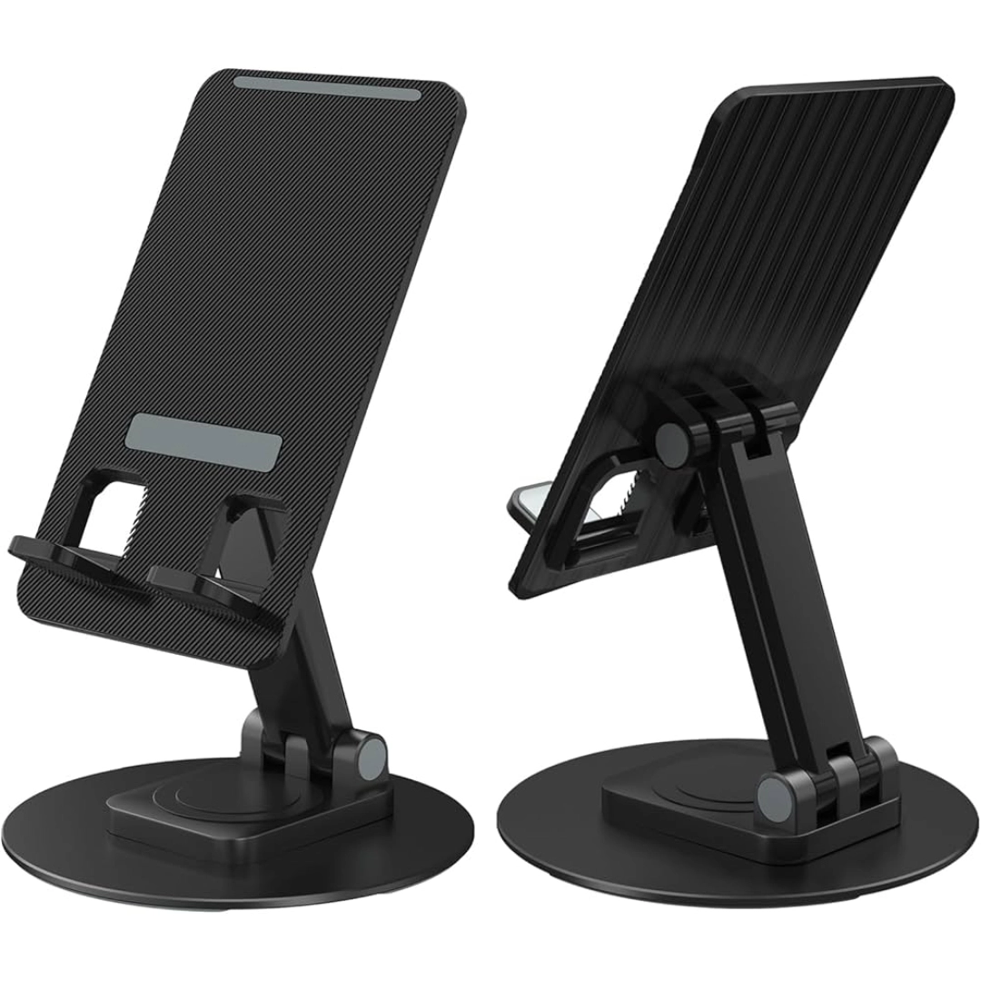 Dev Phone Stand 360° Rotating Aluminum Alloy Base Desktop Tablet Phone Holder Stand