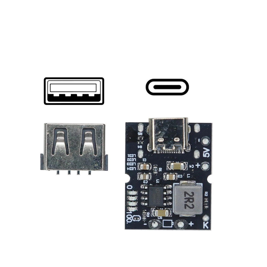 Power Bank Circuit Module Type C Usb 5v 2a Boost Converter Step Up