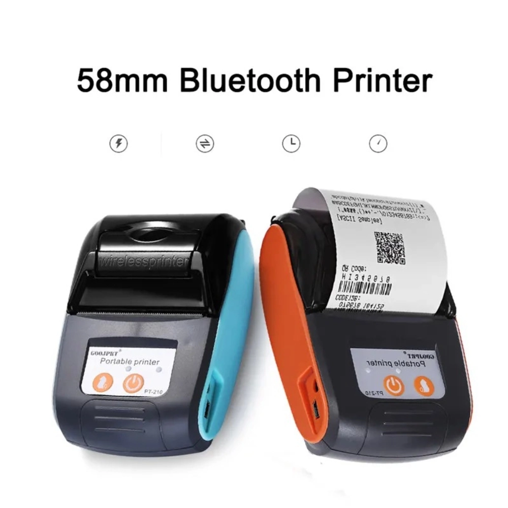 Thermal Receipt Printer, 58mm | Portable 2-inch POS with USB ...