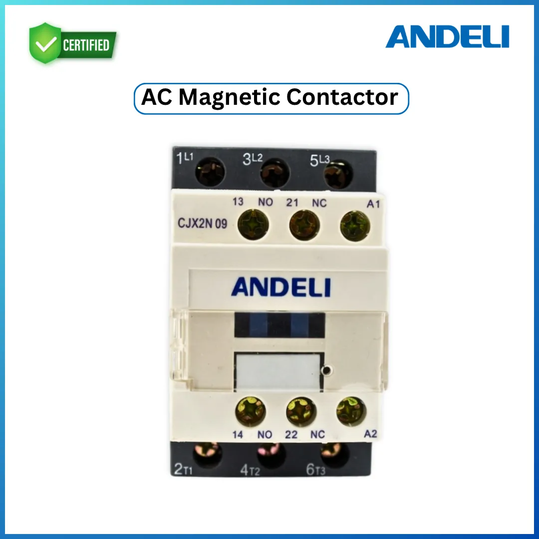 Contector Andeli ANDELI CJX2N Magnetic Contactor 9A (AC 220/440V) | 1NO+1NC Auxiliary ...
