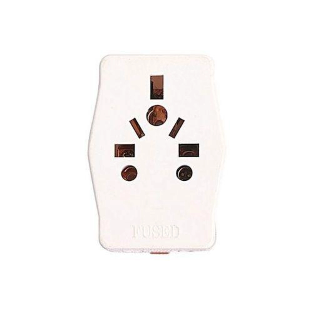 MP13AMP Multi Plug 13 Amp 3pin Flat - White
