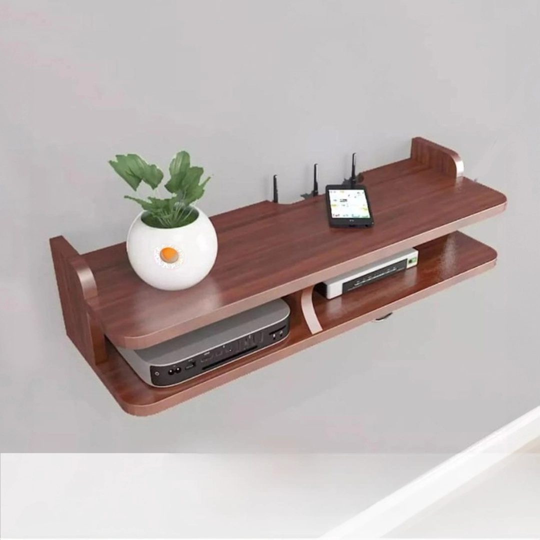 Router Shelf Wall Mounted Wifi Router shelf Height 08 Inch Width 24 ...