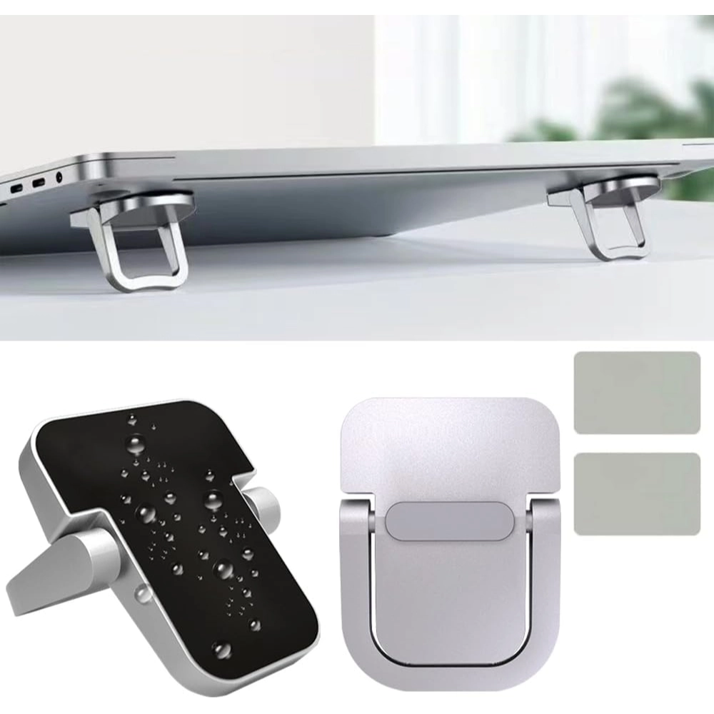 2PCS Portable Self-Adhesive Mini Laptop Stand Invisible Computer ...
