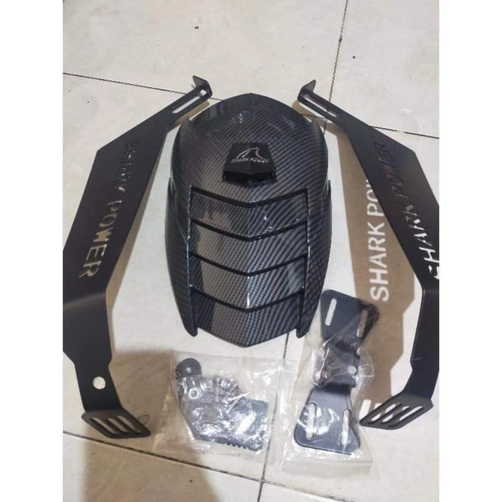 Universal Motorcycle Rear Wheel Cover Tyre Guard Mudguard And Bracket Set