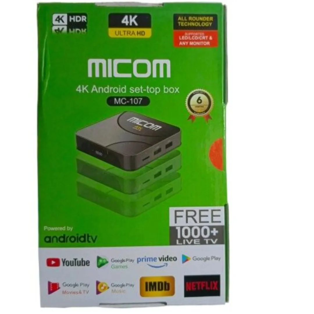 Micom Android Box High-Performance - Micom 4K Android Set-Top Box 2GB RAM/ 16GB ROM ...