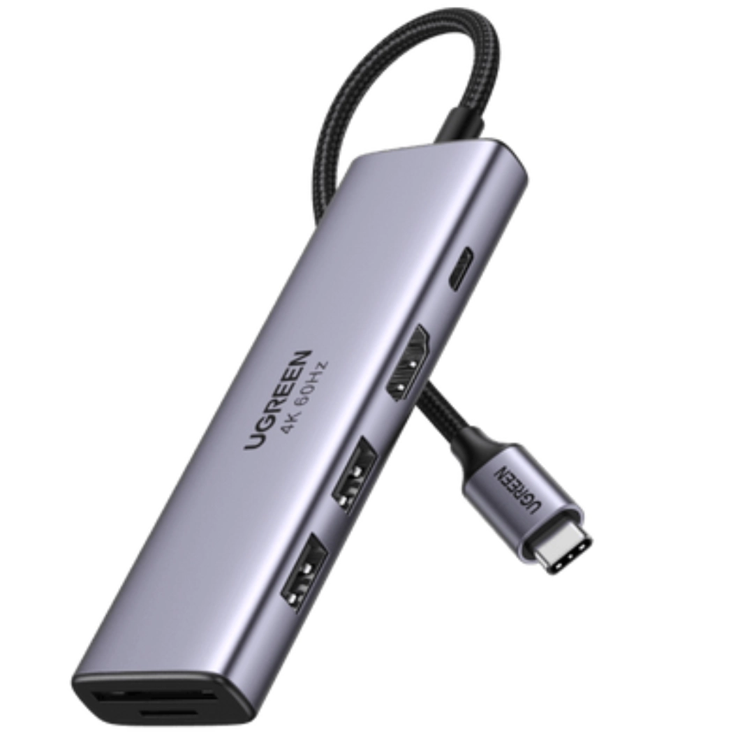 UGREEN 6-in-1 USB-C Hub – The Ultimate Connectivity Upgrade for Your Laptop