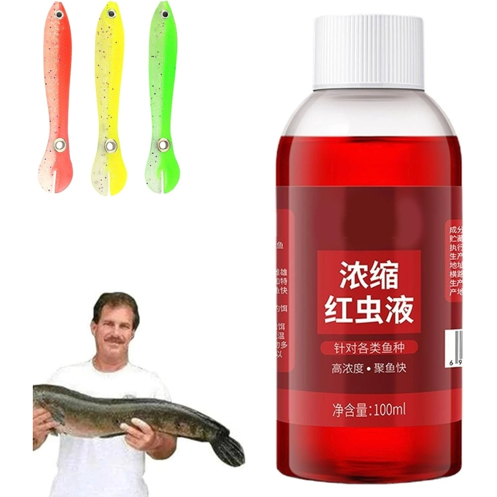 Strong Fish Stock Strong Fish Attractant Concentrated Red Worm Liquid Fish Bait Additive ...