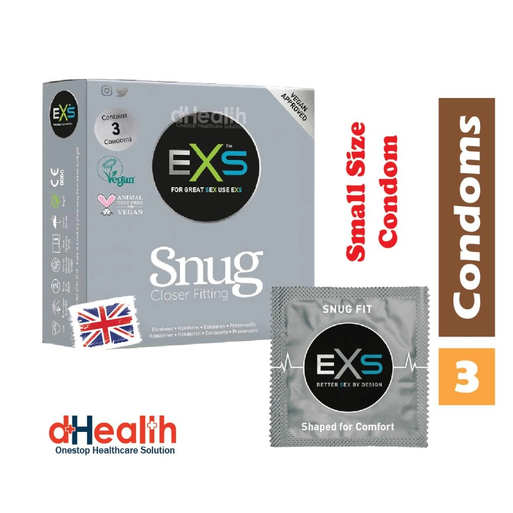 Mini Condoms EXS Snug condom, small size condom, fit condom, closer fitting condom ...