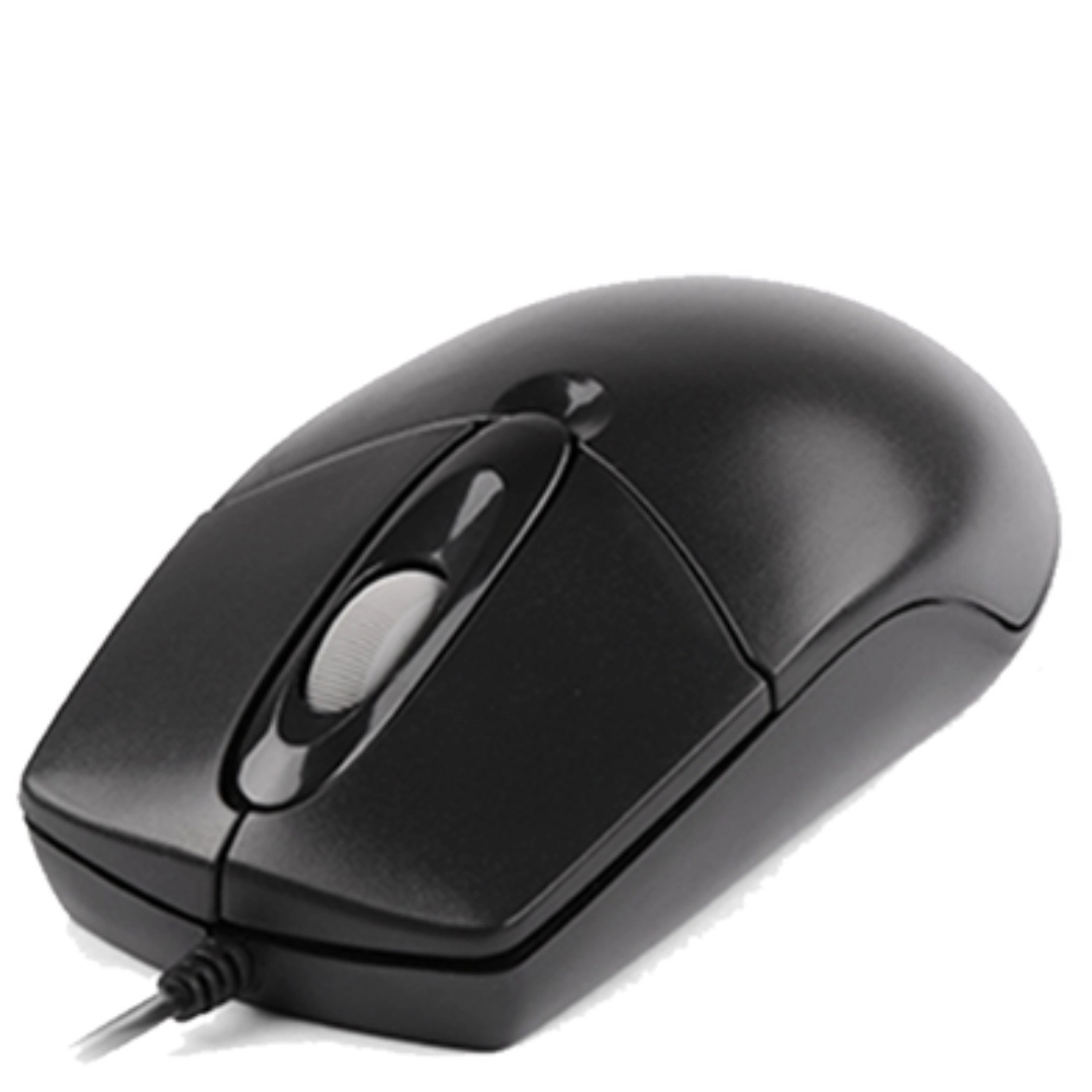 Asda Computer Mouse A4 Tech Wired 3D Optical Mouse, USB, Black (OP-720)