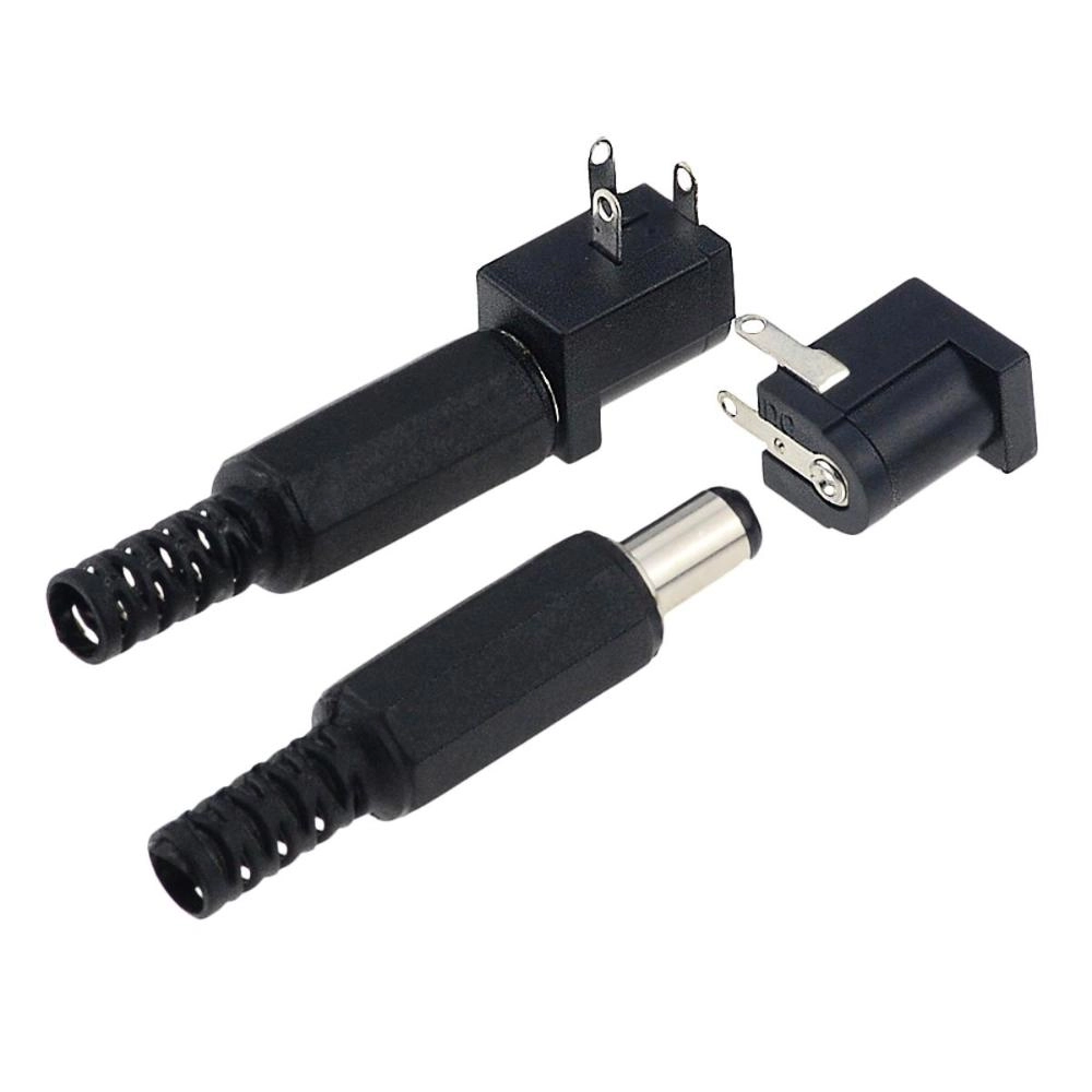 Circuit Board Compatible DC Female and DC Male Power Line Connector ...