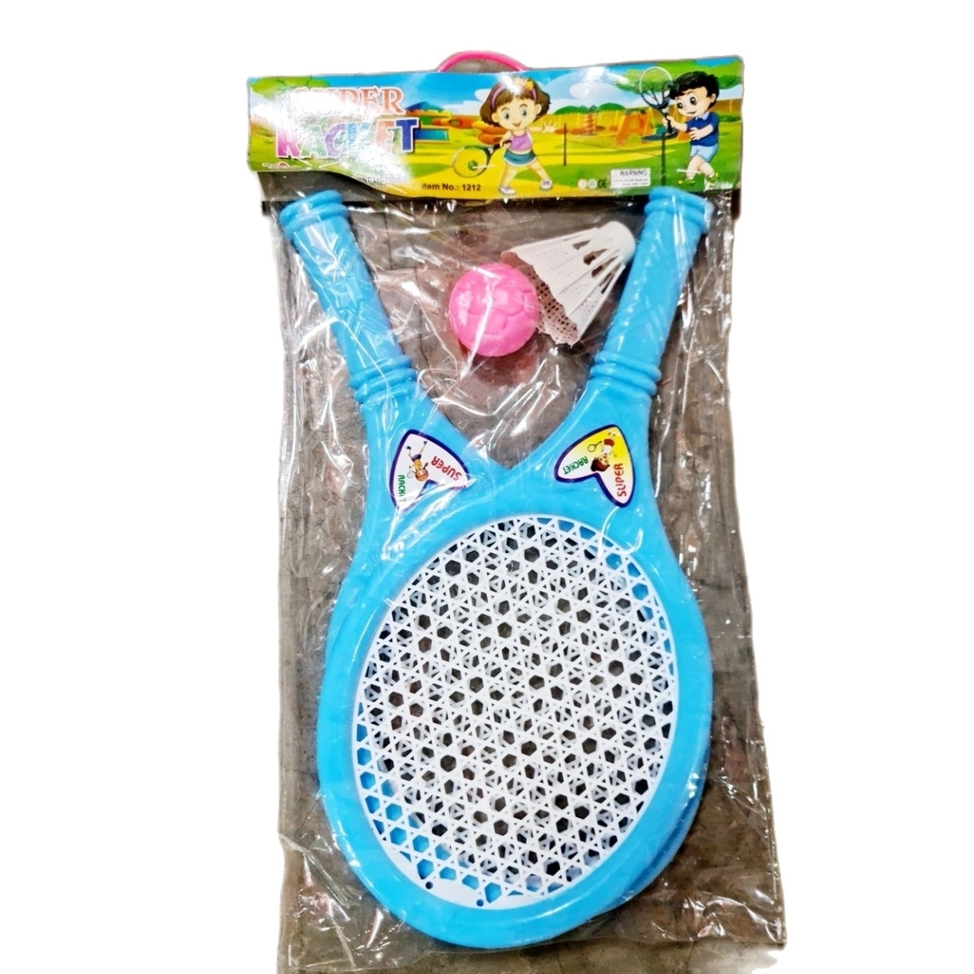 Kids Toy Racket Set Children Play Game Plastic Tennis Badminton Racket Toy Set For Kids