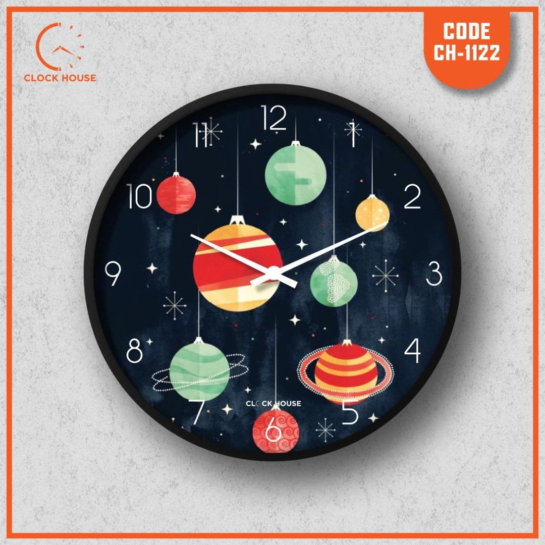 Clock House BD Artistic Wall Clock Multicolor