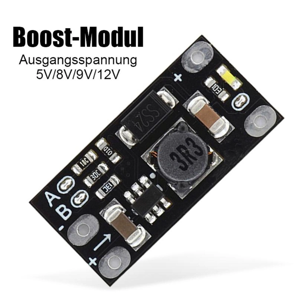 Mini Voltage Converter Step Up Module 5V 8V 9V 12V Fixed Output Power ...