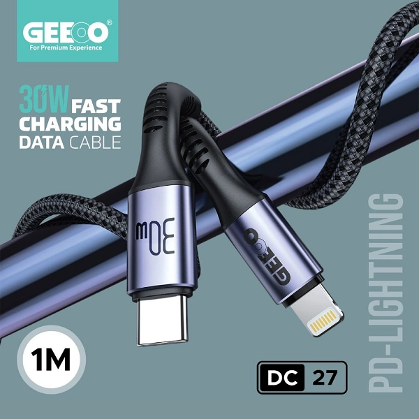 Geeoo DC27 30W Fast Charging USB-c TO Lightning Data Cable