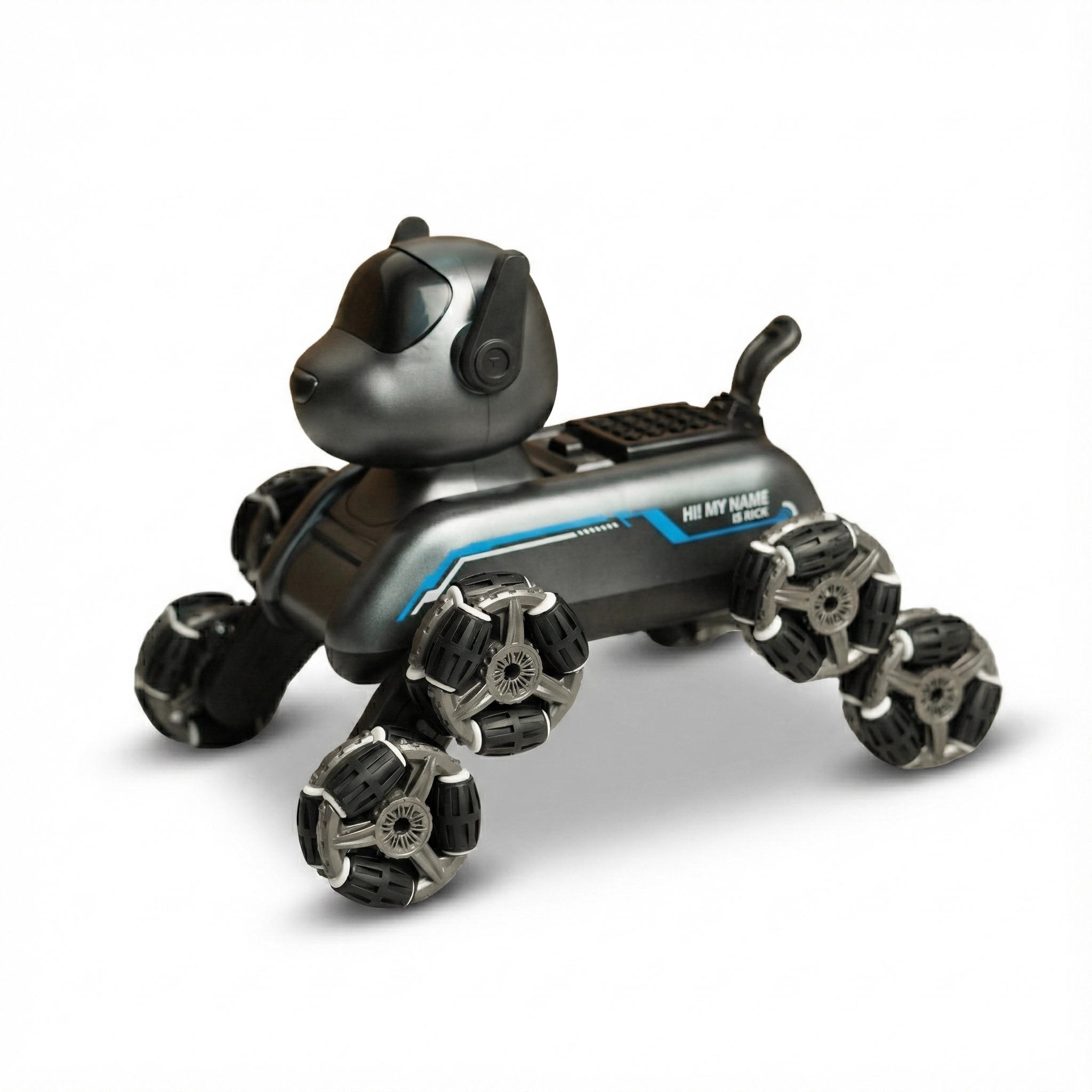 Eight-Wheel RC Stunt Mechanical Robot Dog for Boys