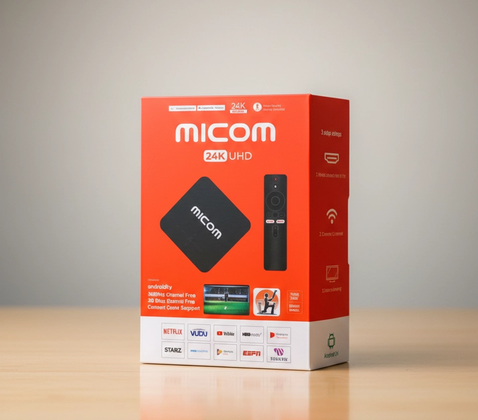 Midcom Box Micom 24K UHD Android TV Box