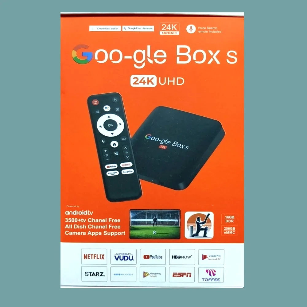 Google Box S Smart TV Box Powered by Android TV 24 | Chromecast