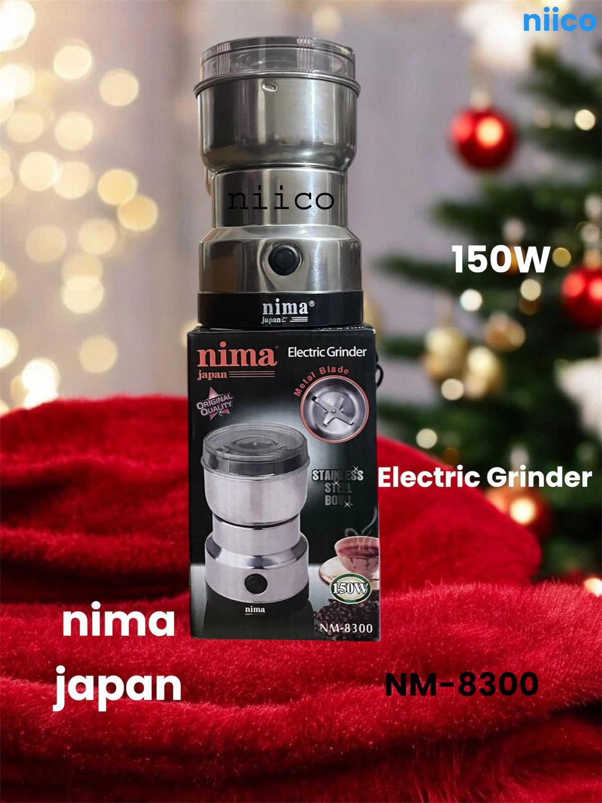 Nima Machine Nima Heavy Duty Electric Blender / Electric Spice Grinder & Juicer With ...