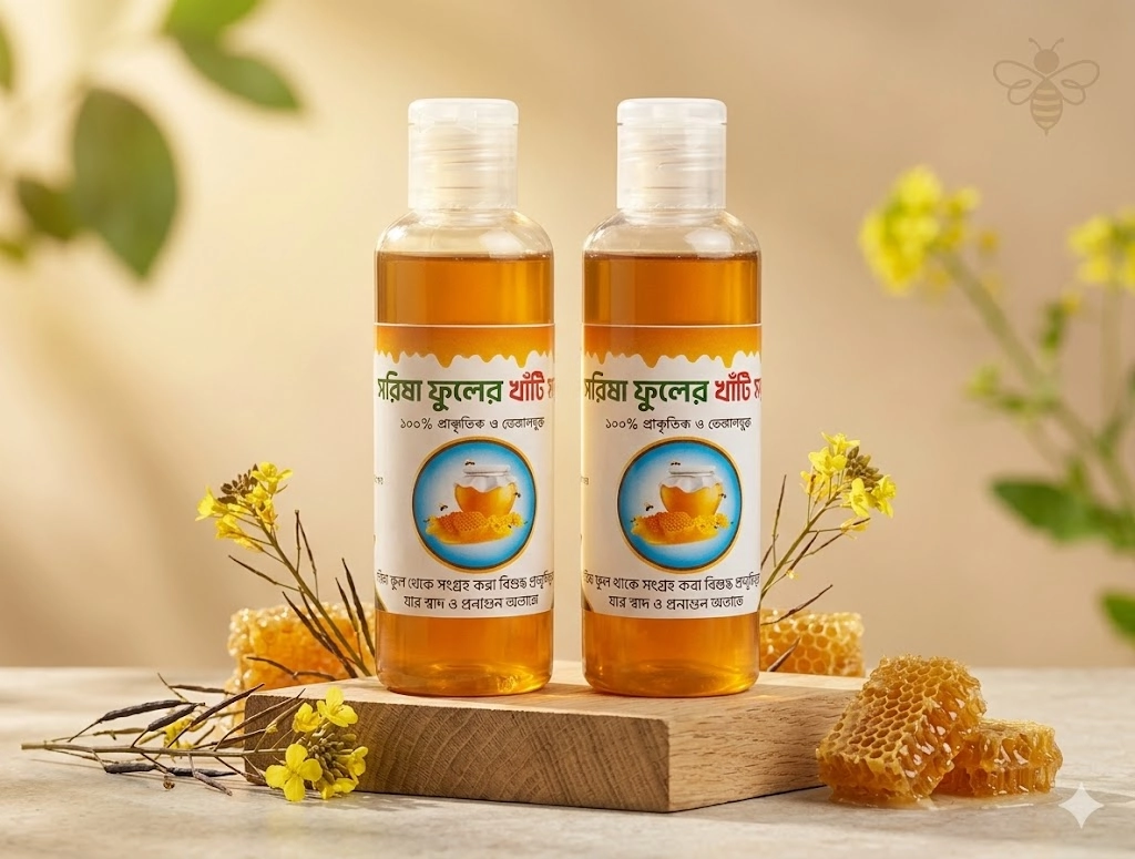 Modhu Robi Original Sorisha Modhu Pure Mustard Flower Honey 250gm