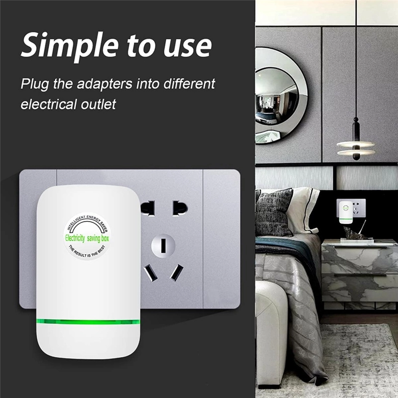 Power Save Electricity Energy Saving Box Smart Power Saver plug adapter ...