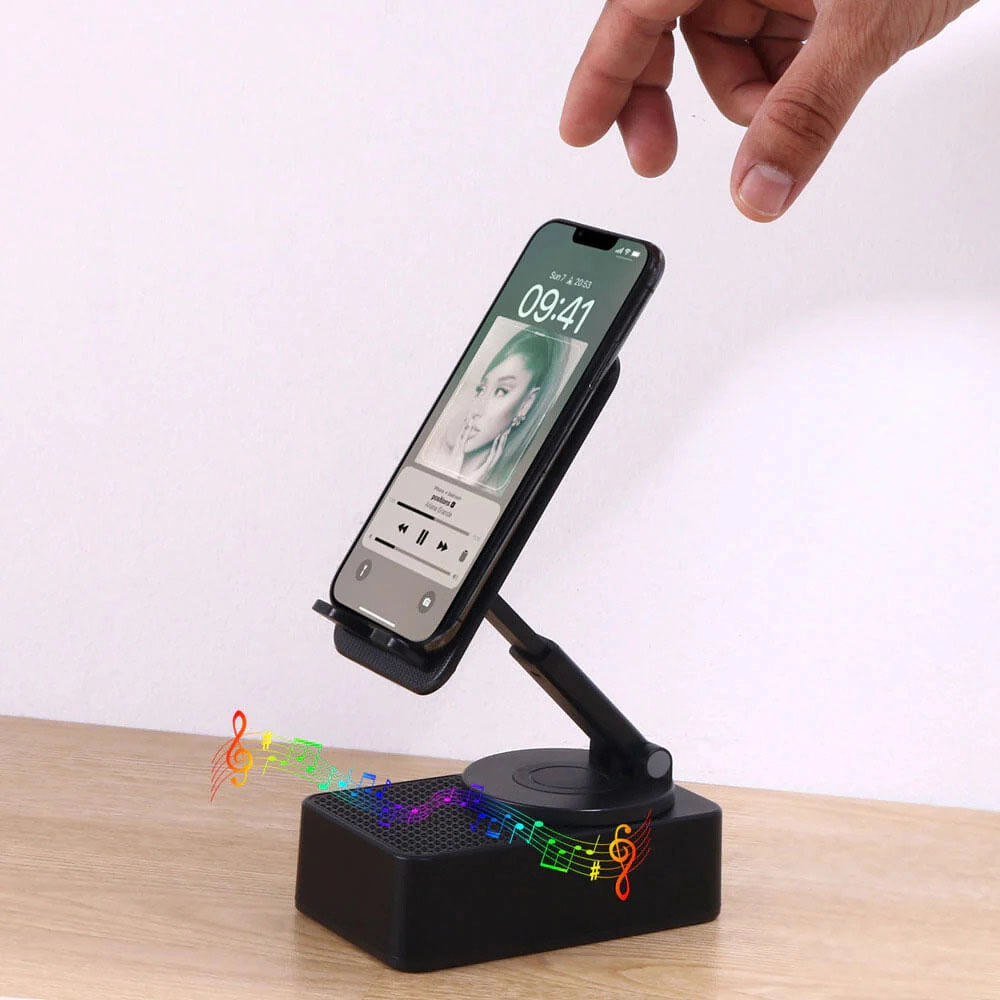 Dev Phone Stand 3-in-1 Bluetooth Speaker Phone Stand with Power Bank