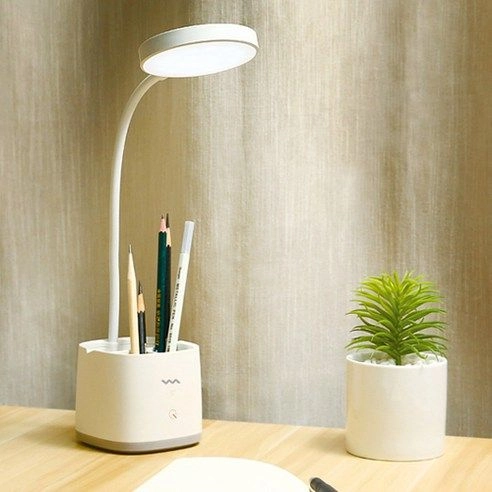 YAGE T109 Rechargeable USB Touch Table Lamp with Pen Holder