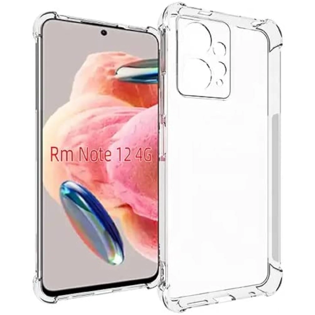 Xiaomi Redmi Note 12 4G Flexible Clear Transparent Soft Tpu Back Case ...