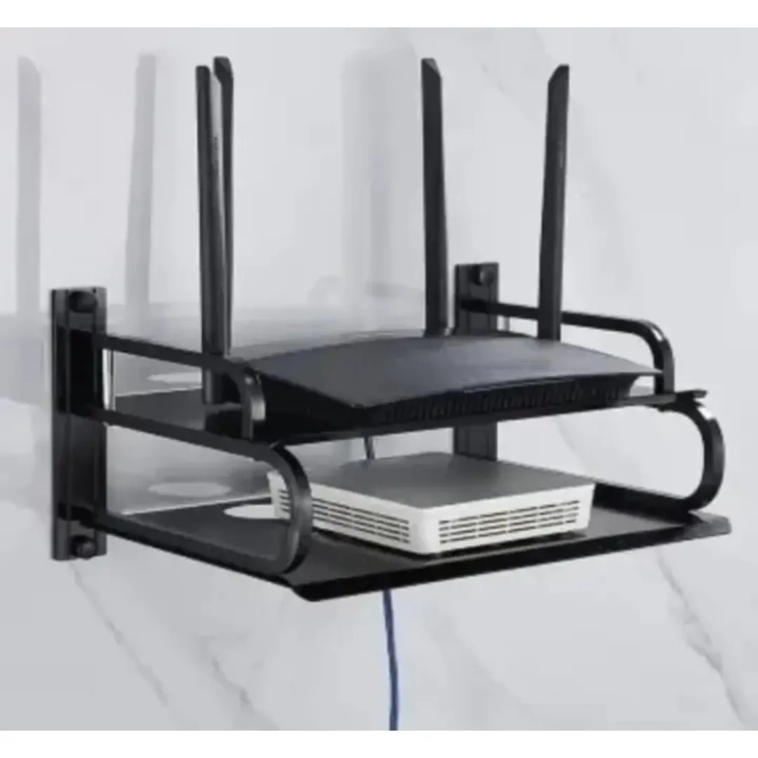 Koja Rou Wall Module 1pcs Wall Mount Metal Rou_ter Stand Storage Box Shelf Wall Hanging ...