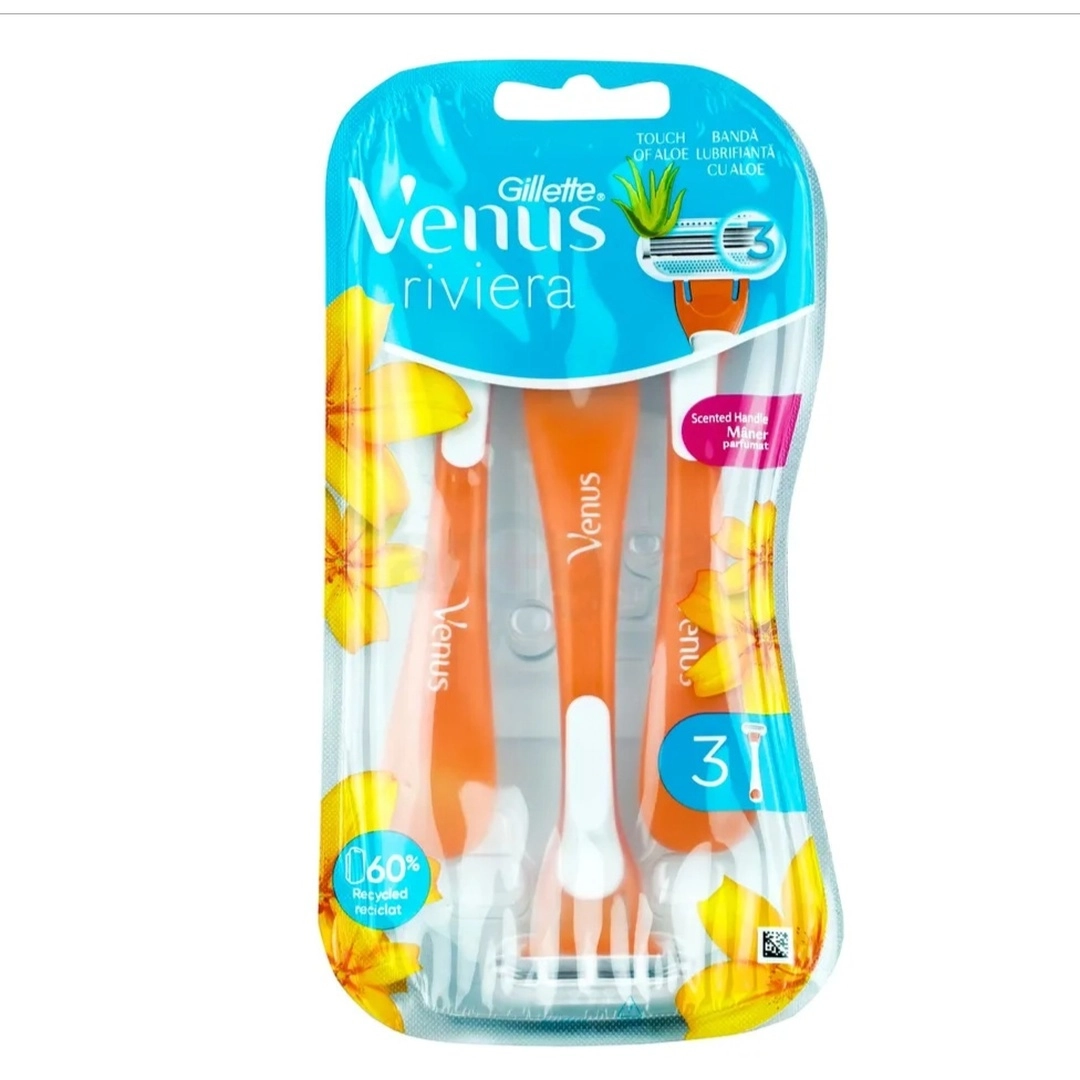 Gillette Venus Riviera Women's Disposable Razor 3 Count